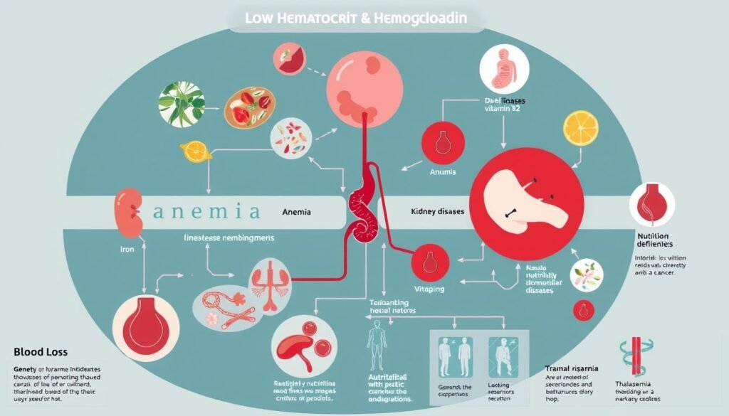 causes of low hematocrit and hemoglobin