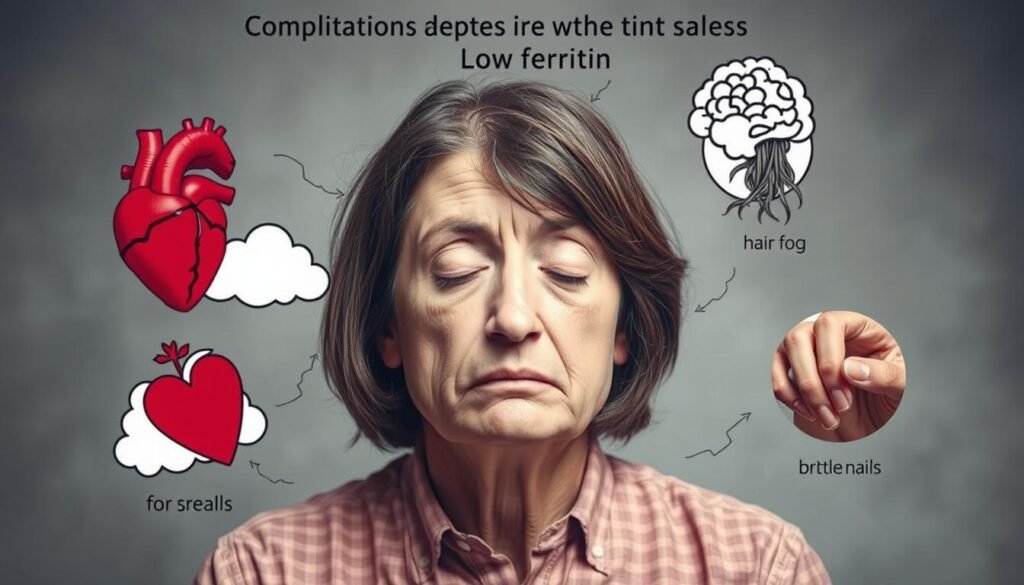 complications of untreated low ferritin